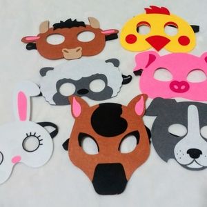7 Farm Aminal Masks for Kids